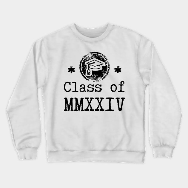 Class of 2024 Roman Numbers Crewneck Sweatshirt by stressless